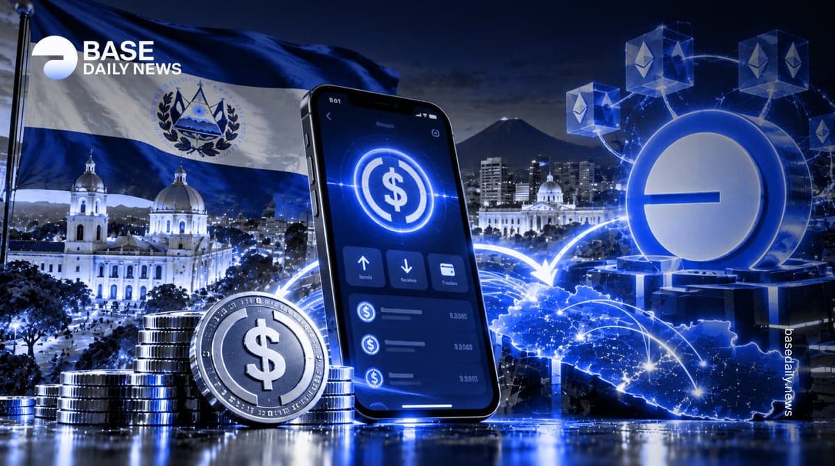 El Salvador Reportedly Builds Digital Dollar App on Coinbase’s Base